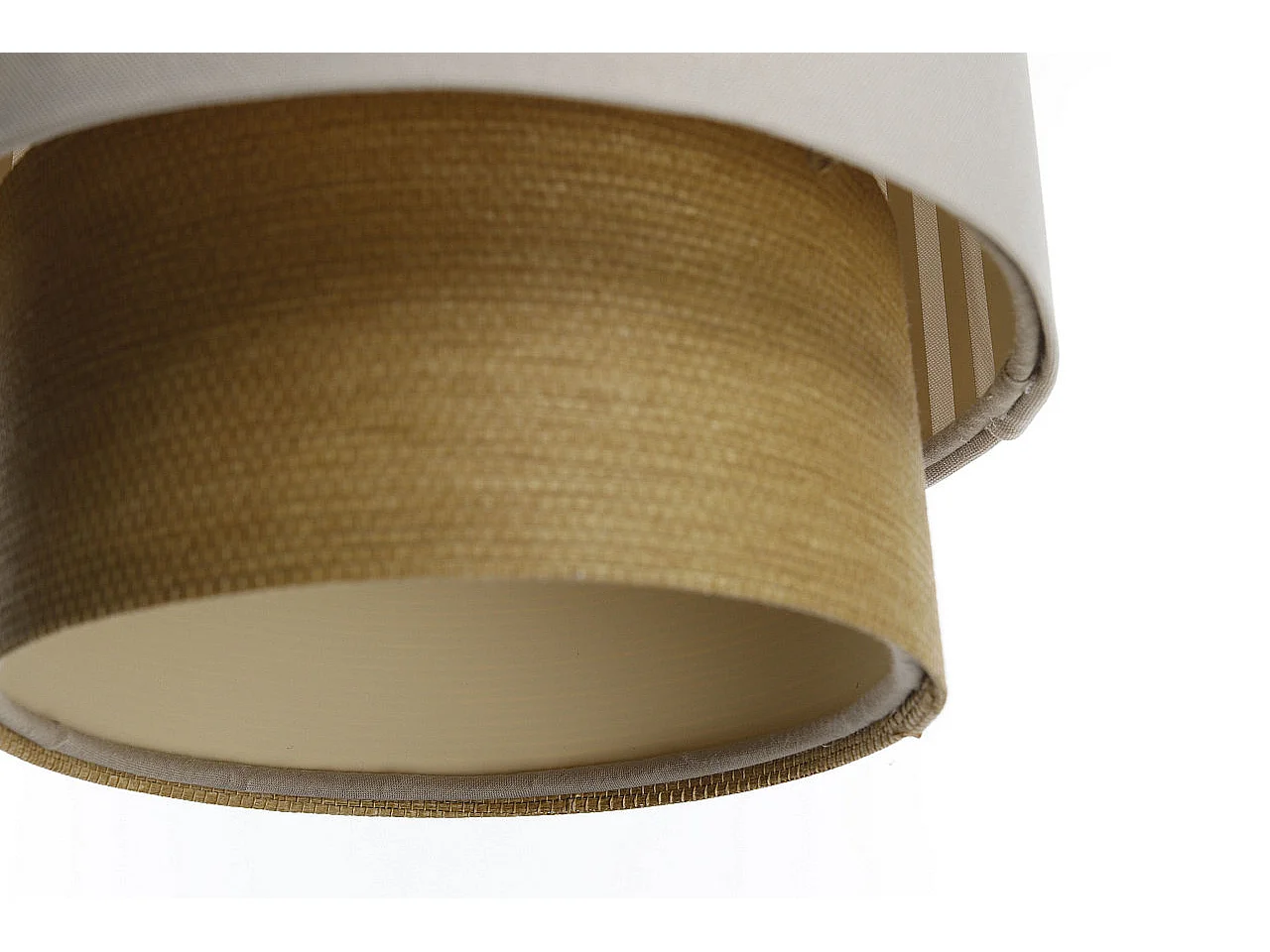 Lampa wisząca DUO LAMI LINE 20 kremowa/brązowa