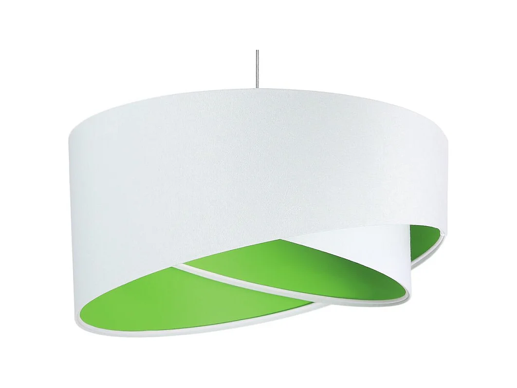 Lampa wisząca GEMSTONE WHITE biała/zielona
