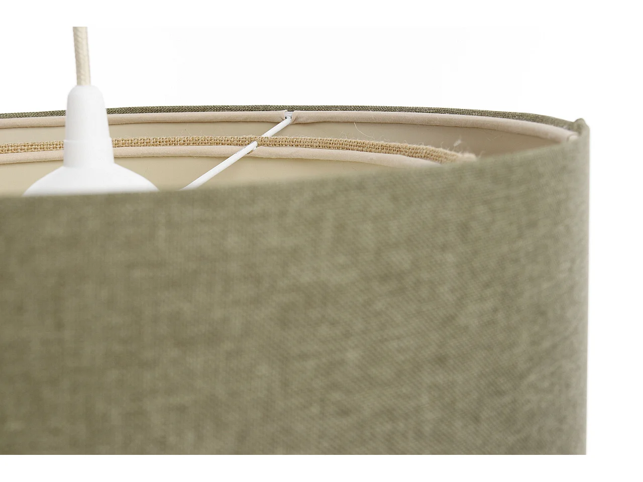 Suspension Duo avec diffuseur en rotin