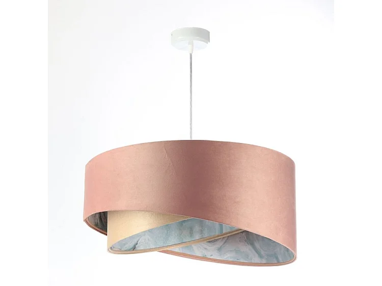 Lampa wisząca ROSE GOLD różowa/beżowa