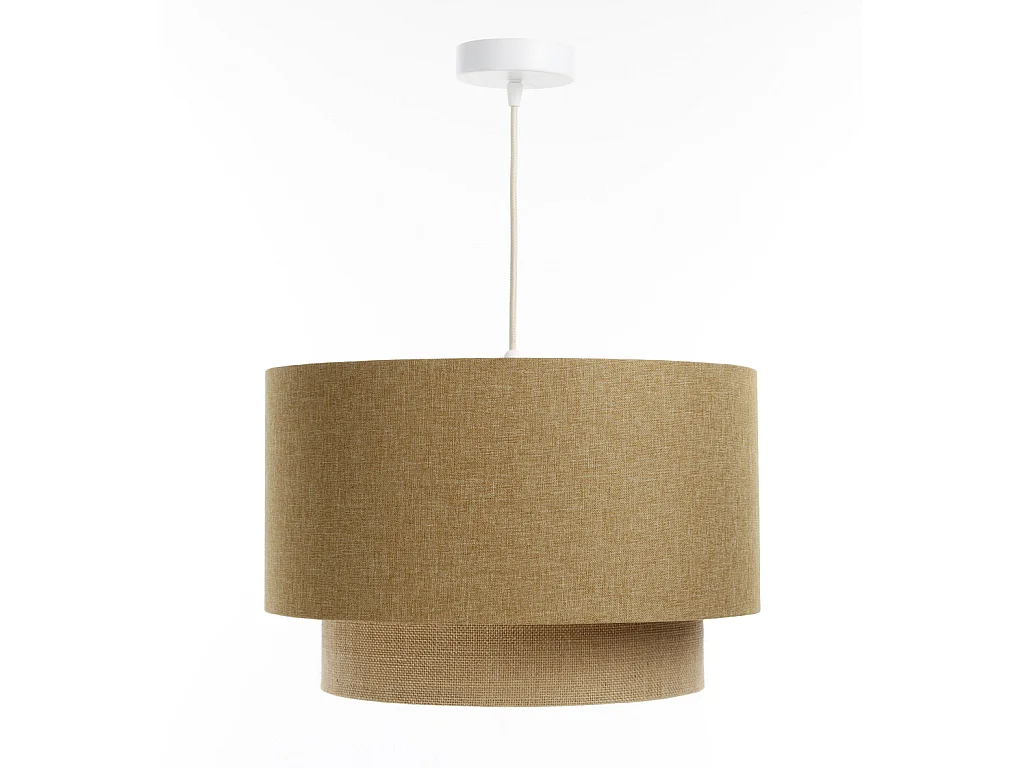 Lampa wisząca ERUTAN DOUBLE 40 żółta/beżowa