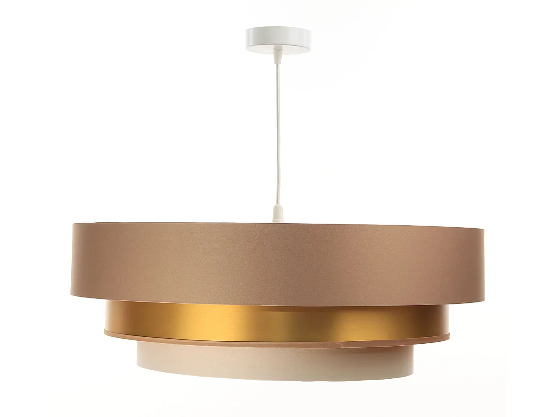 Lampa wisząca TRIO MIX beżowa/złota/kremowa