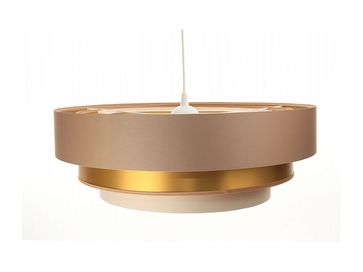 Lampa wisząca TRIO MIX beżowa/złota/kremowa