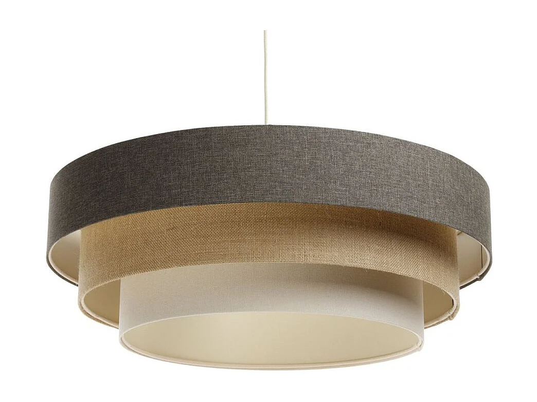 Lampa wisząca ERUTAN TRIPLE szara/beżowa/kremowa