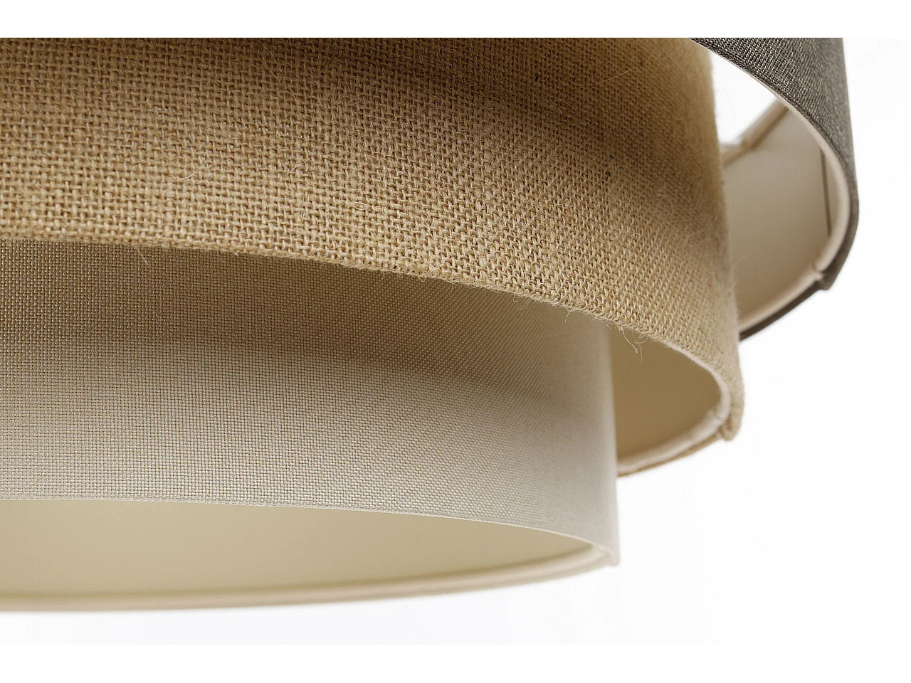 Lampa wisząca ERUTAN TRIPLE szara/beżowa/kremowa