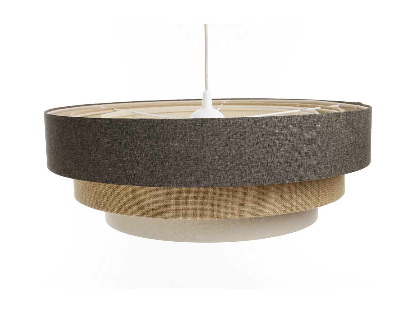 Lampa wisząca ERUTAN TRIPLE szara/beżowa/kremowa