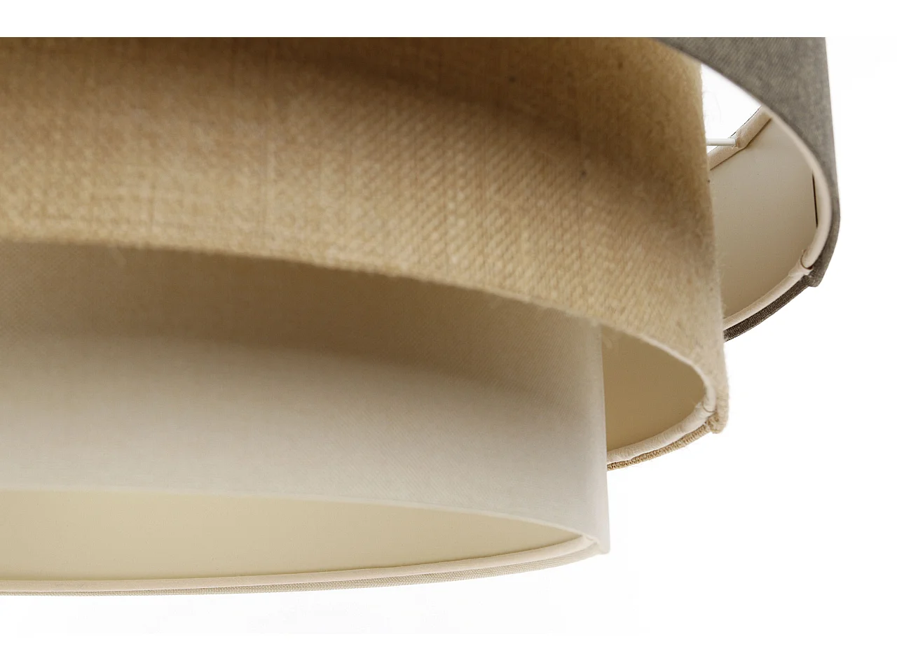 Lampa wisząca ERUTAN TRIPLE szara/beżowa/kremowa