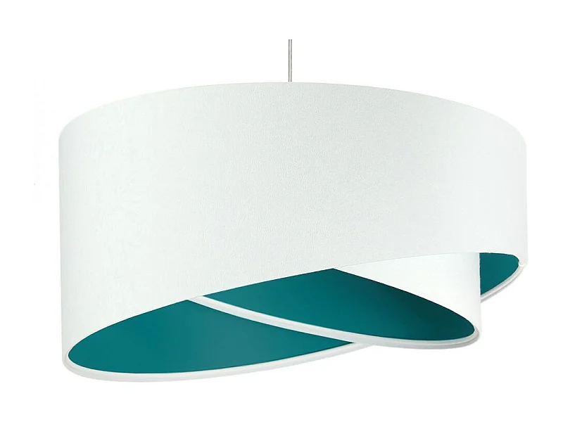 Lampa wisząca GEMSTONE WHITE biała/turkusowa