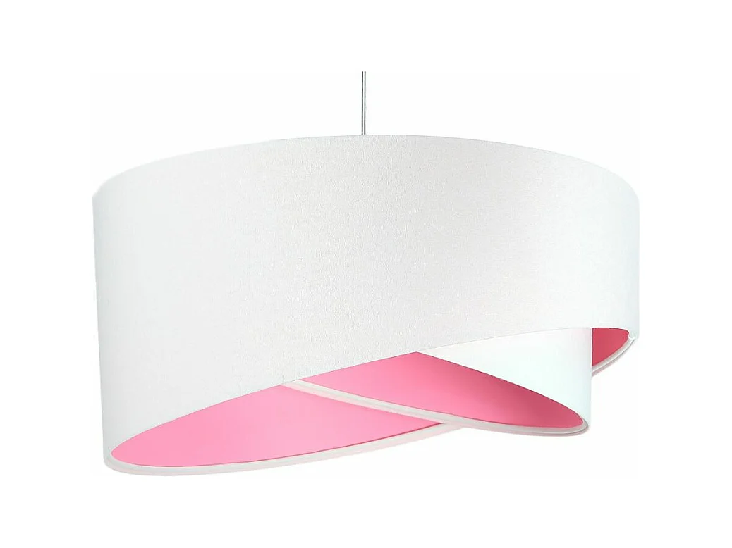 Lampa wisząca GEMSTONE WHITE biała/różowa