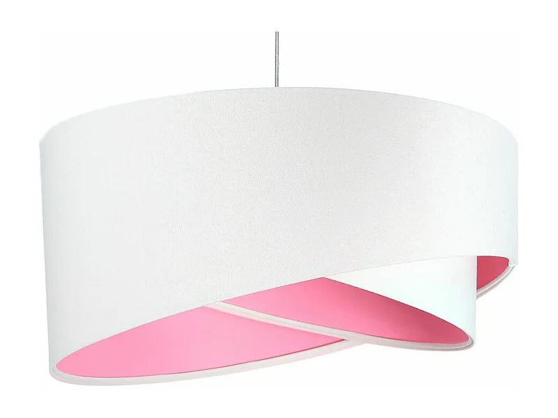 Lampa wisząca GEMSTONE WHITE biała/różowa