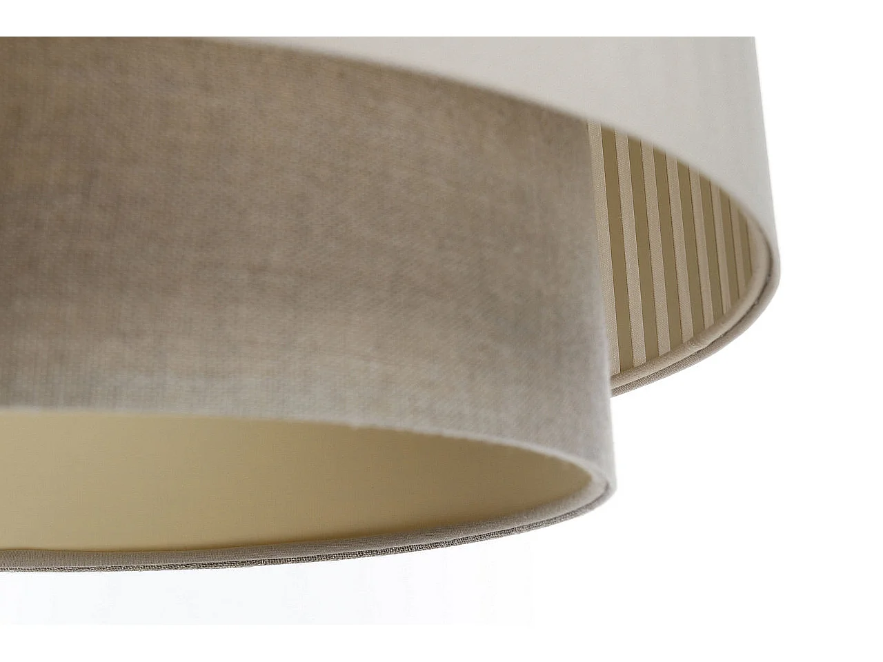 Lampa wisząca DUO LAMI LINE 40 kremowa/beżowa