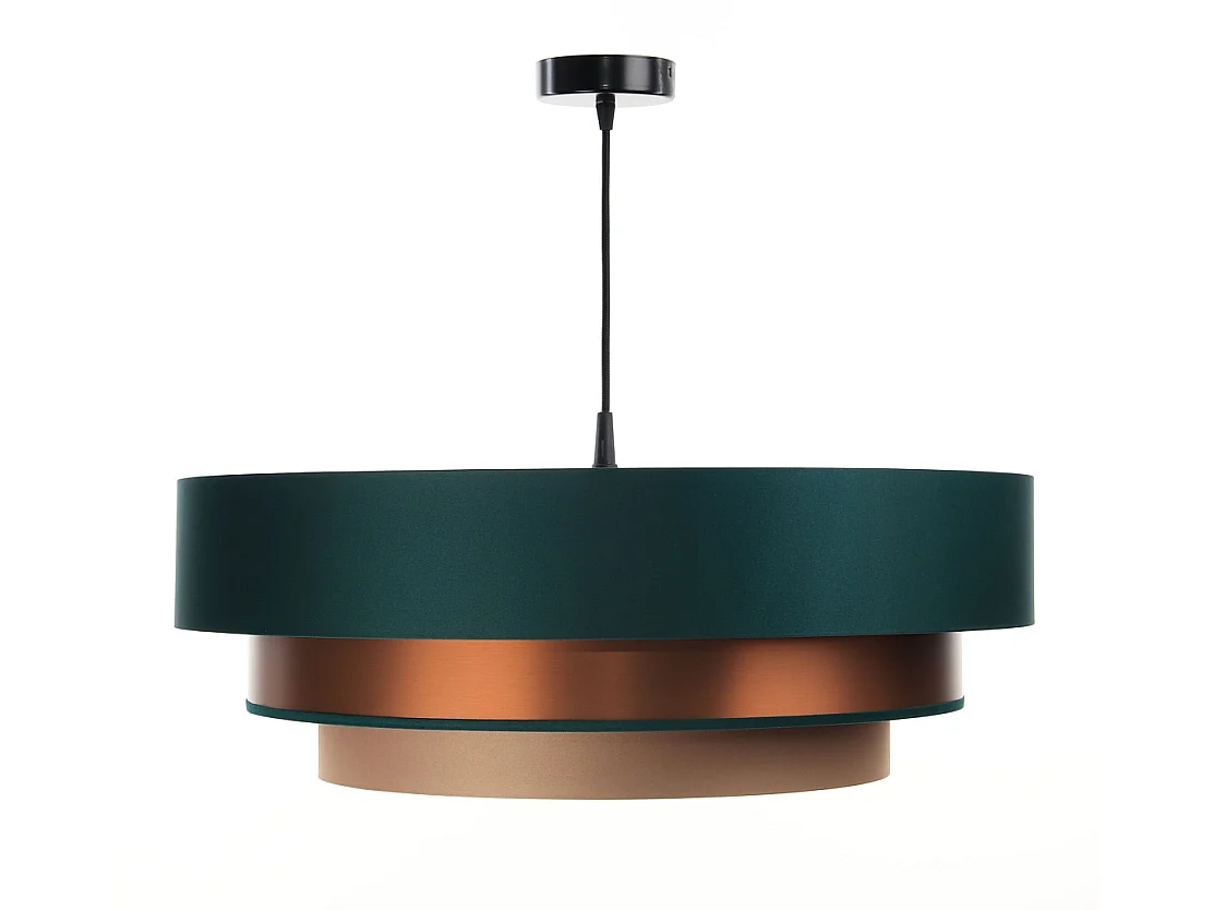 Lampa wisząca TRIO MIX zielona/miedziana/beżowa