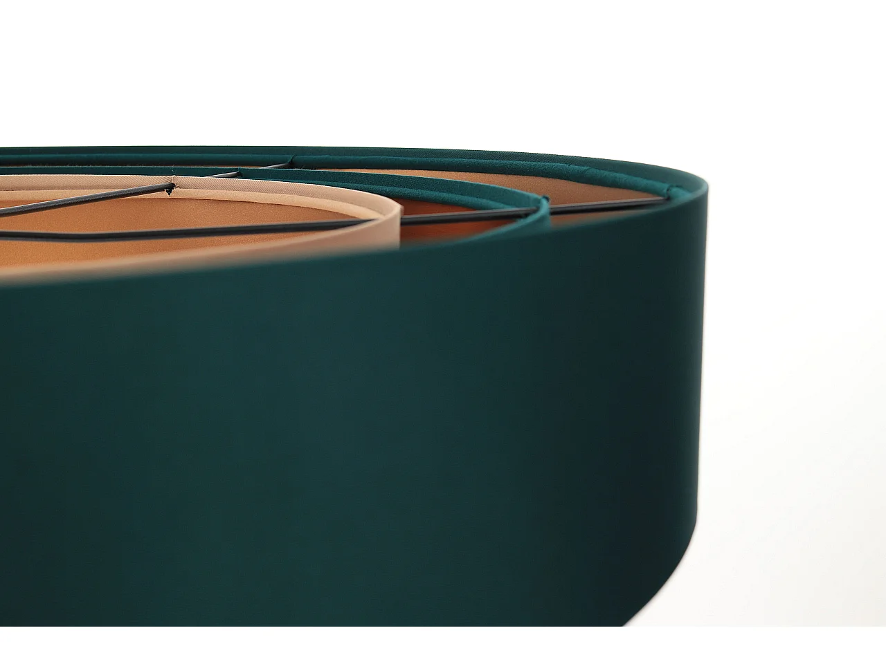 Lampa wisząca TRIO MIX zielona/miedziana/beżowa