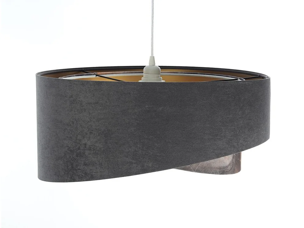 Lampa wisząca TOURMALINE szara/złota