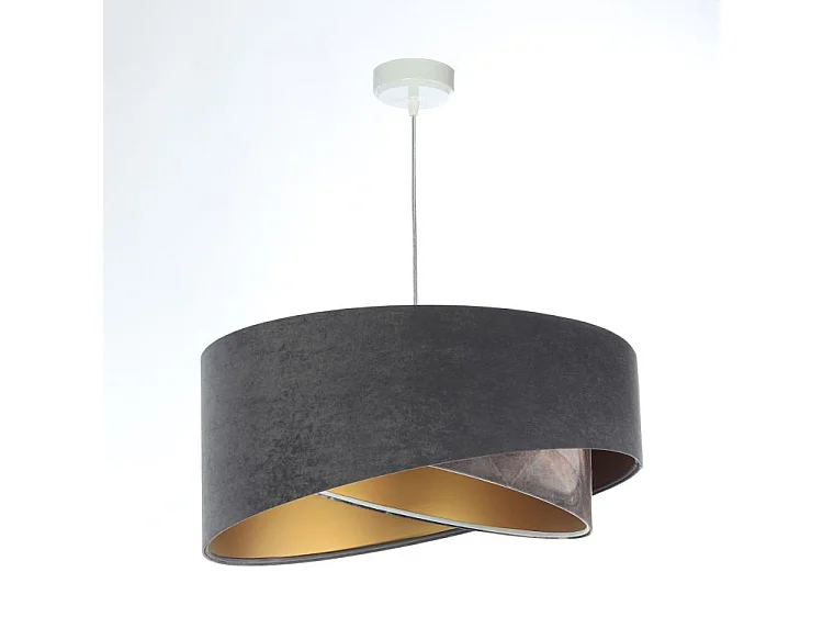 Lampa wisząca TOURMALINE szara/złota