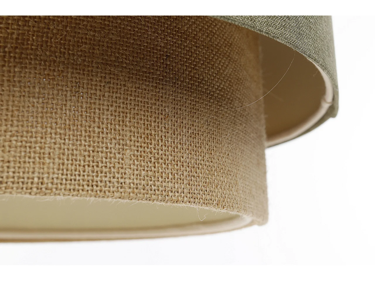 Lampa wisząca ERUTAN DOUBLE 60 zielona/beżowa