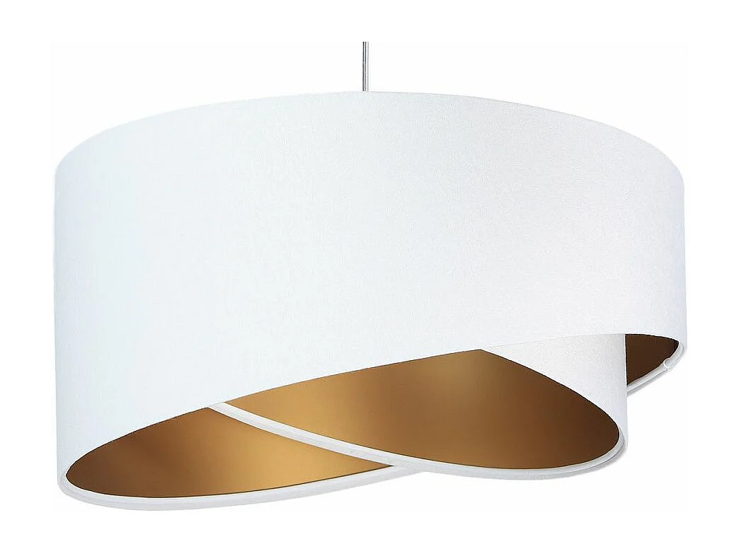 Lampa wisząca GEMSTONE biała/złota