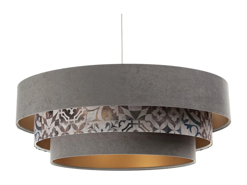 Lampa wisząca TRIO MIX szara/wielokolorowa