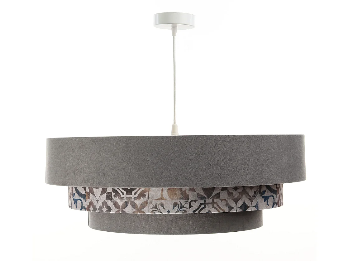 Lampa wisząca TRIO MIX szara/wielokolorowa