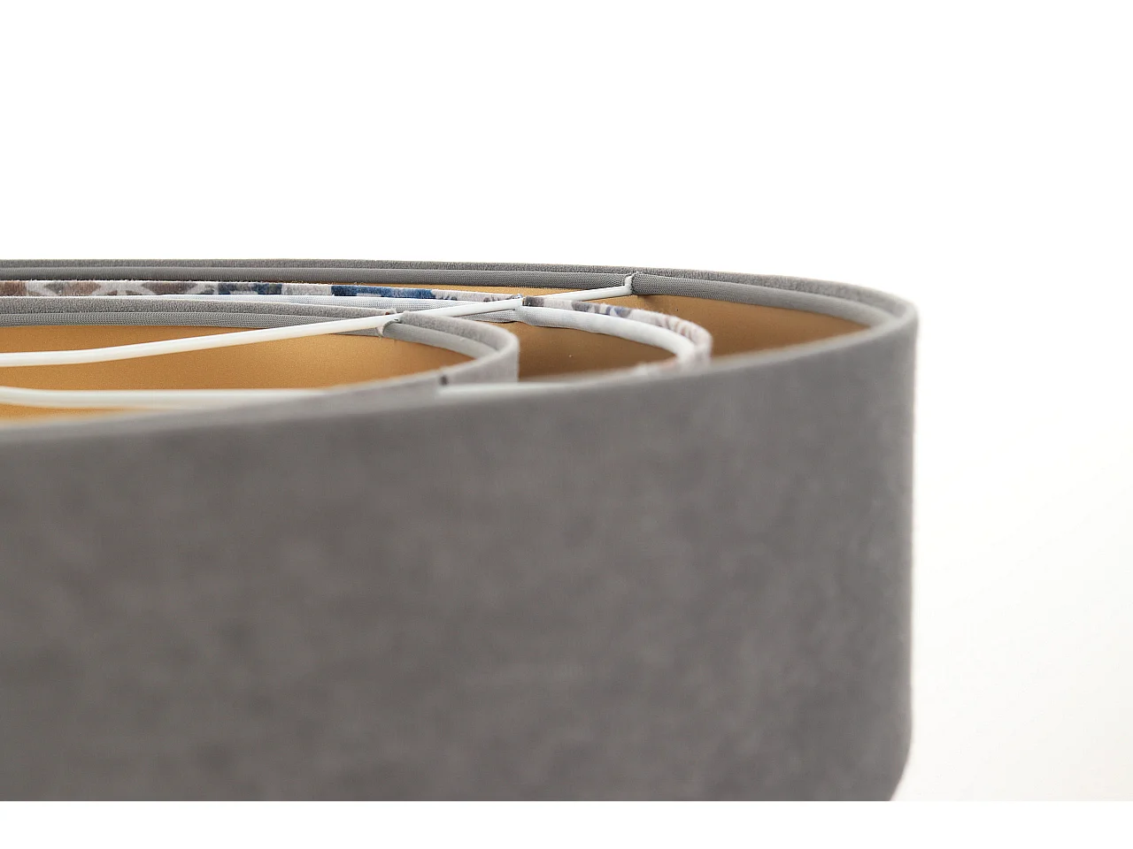 Lampa wisząca TRIO MIX szara/wielokolorowa