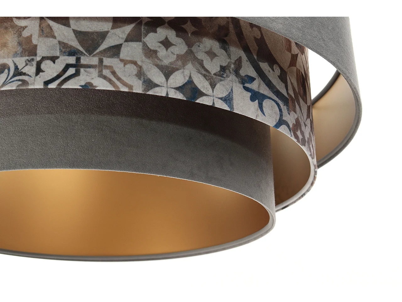 Lampa wisząca TRIO MIX szara/wielokolorowa