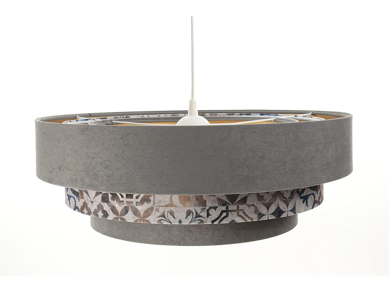 Lampa wisząca TRIO MIX szara/wielokolorowa