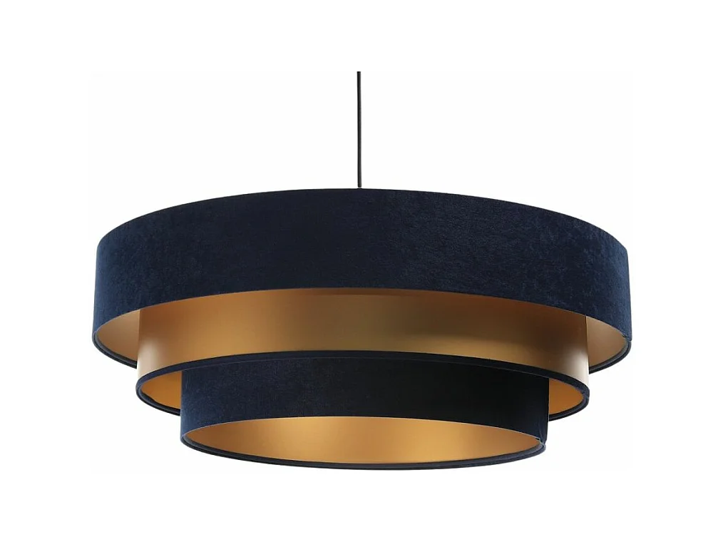 Lampa wisząca TRIO MIX granatowa/złota