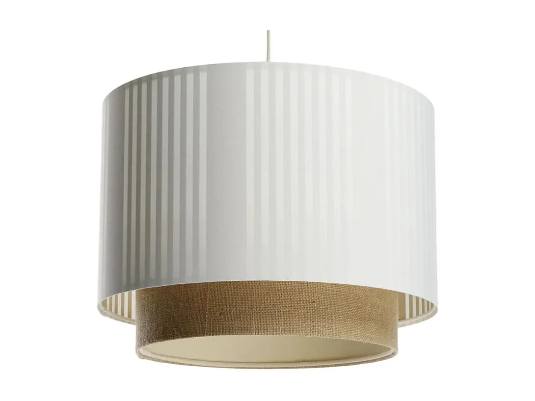 Lampa wisząca DUO LAMI LINE 40 biała/jutowa