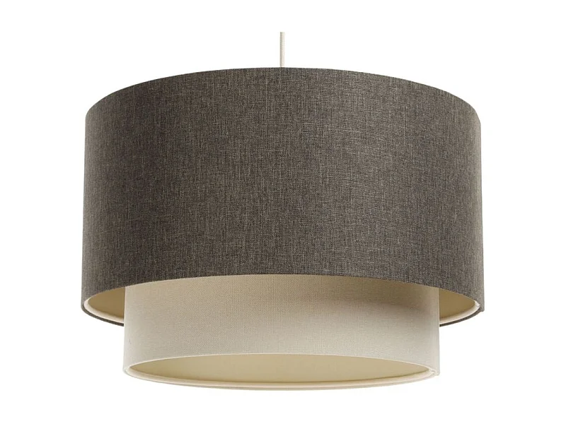 Lampa wisząca ERUTAN DOUBLE 60 szara/kremowa