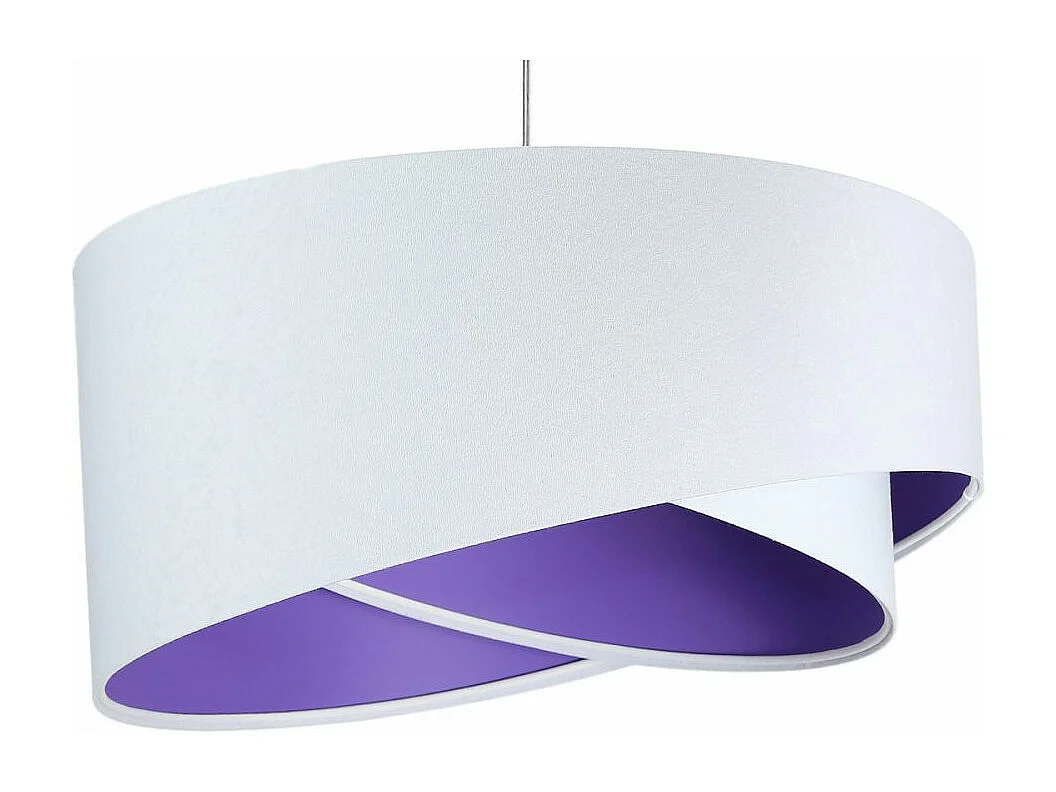Lampa wisząca GEMSTONE WHITE biała/ciemnofioletowa