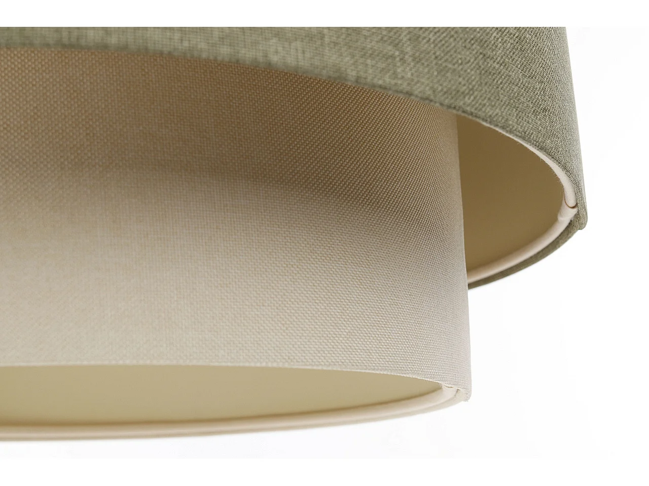 Lampa wisząca ERUTAN DOUBLE 60 zielona/kremowa