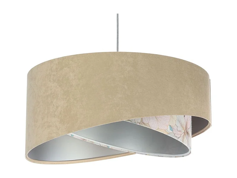 Lampa wisząca SAND FLOWER 2 beżowa/srebrna