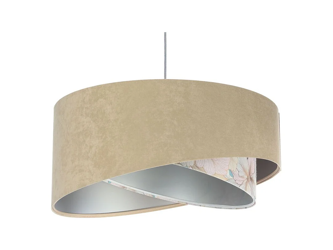 Lampa wisząca SAND FLOWER 2 beżowa/srebrna