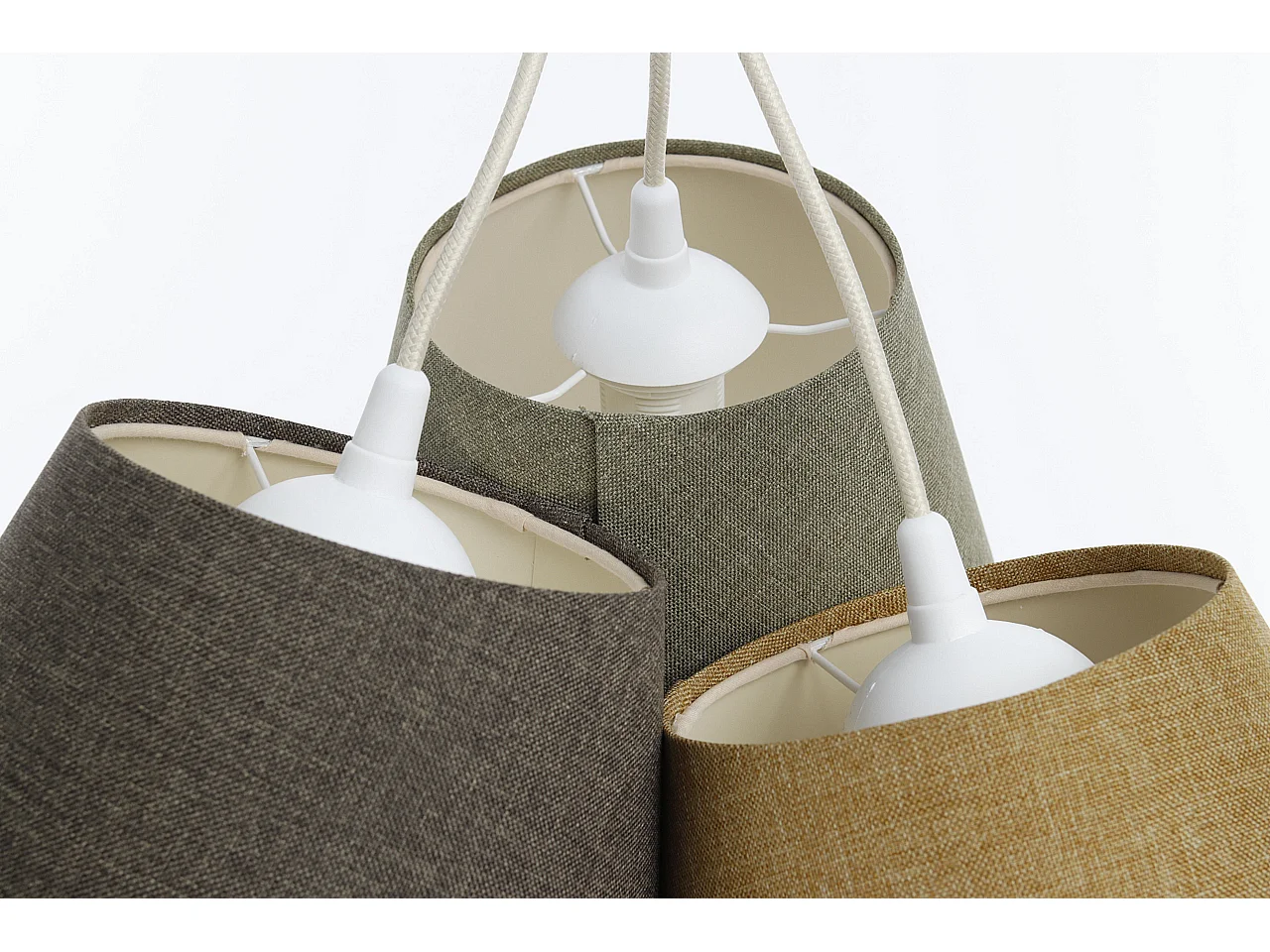 Lampa wisząca ENTURO TRIO żółta/zielona/szara