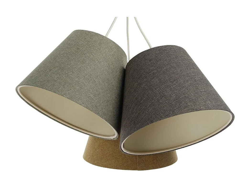 Lampa wisząca ENTURO TRIO żółta/zielona/szara