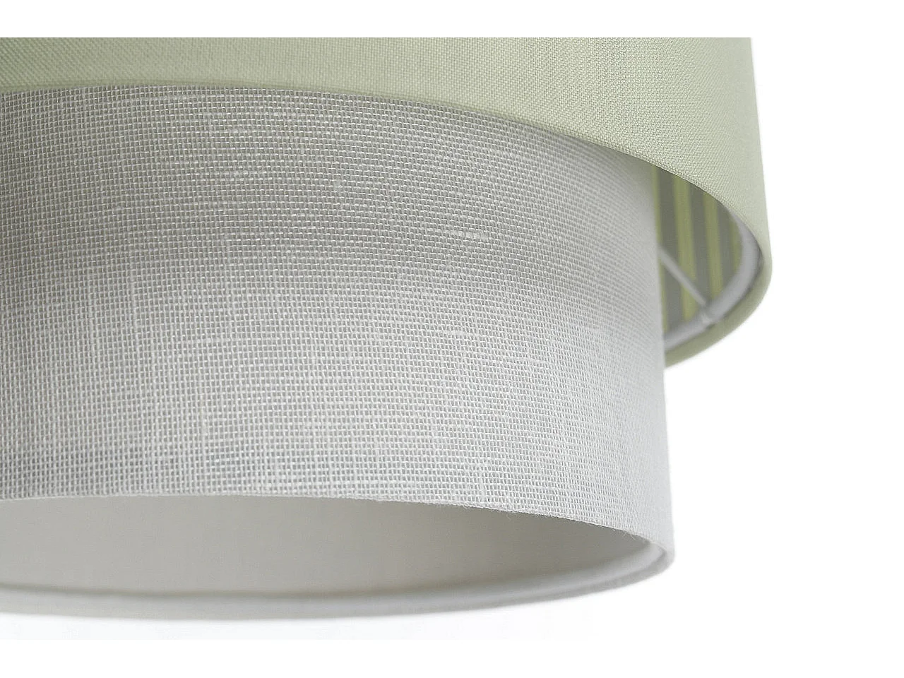 Lampa wisząca DUO LAMI LINE 25 zielona/kremowa