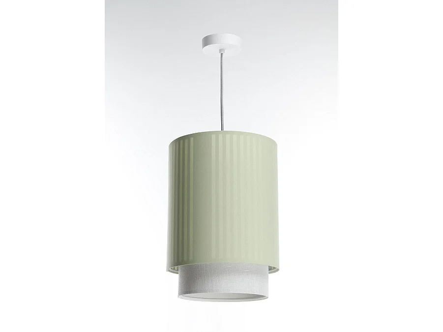 Lampa wisząca DUO LAMI LINE 25 zielona/kremowa