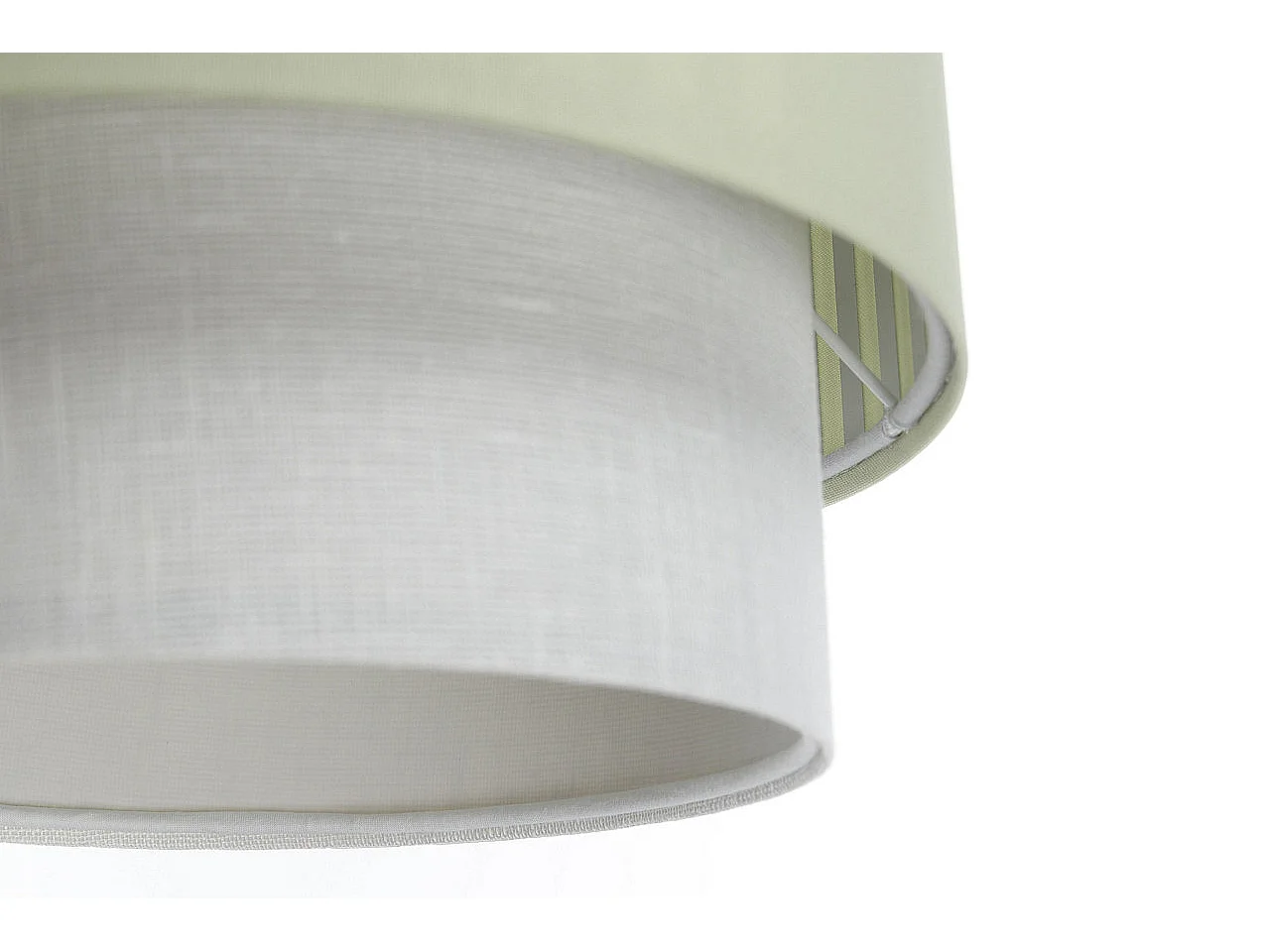 Lampa wisząca DUO LAMI LINE 25 zielona/kremowa