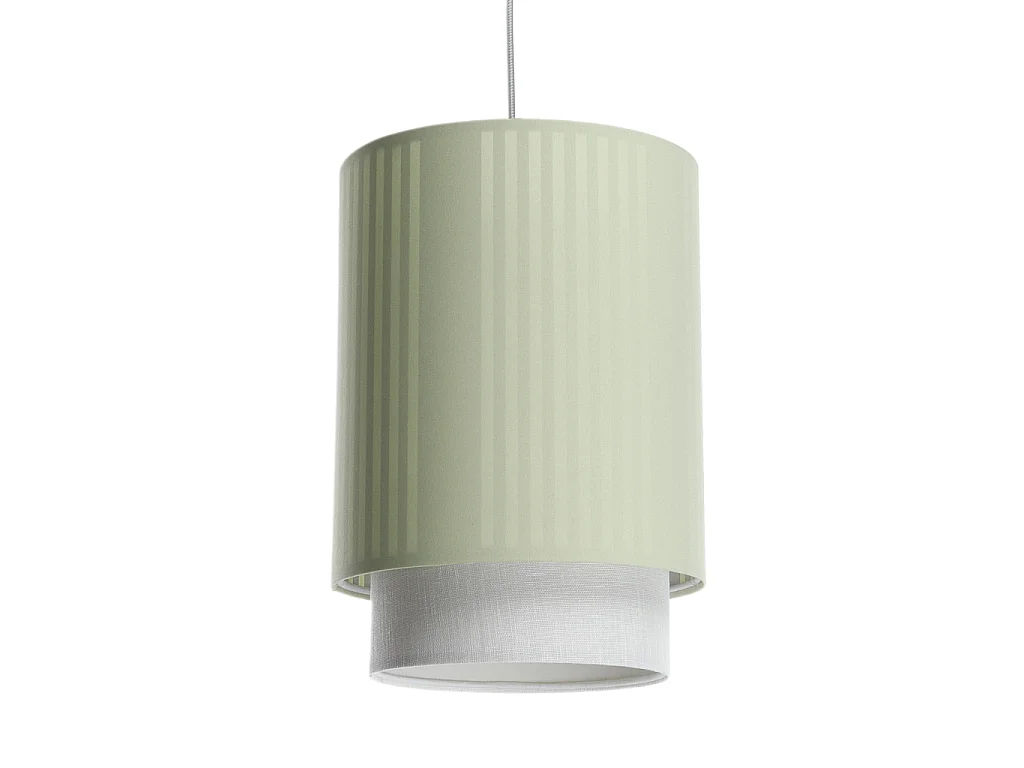 Lampa wisząca DUO LAMI LINE 25 zielona/kremowa