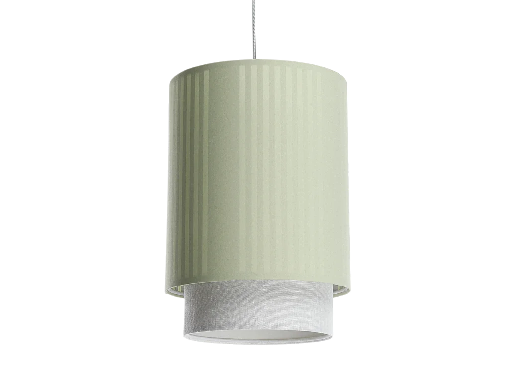 Lampa wisząca DUO LAMI LINE 25 zielona/kremowa