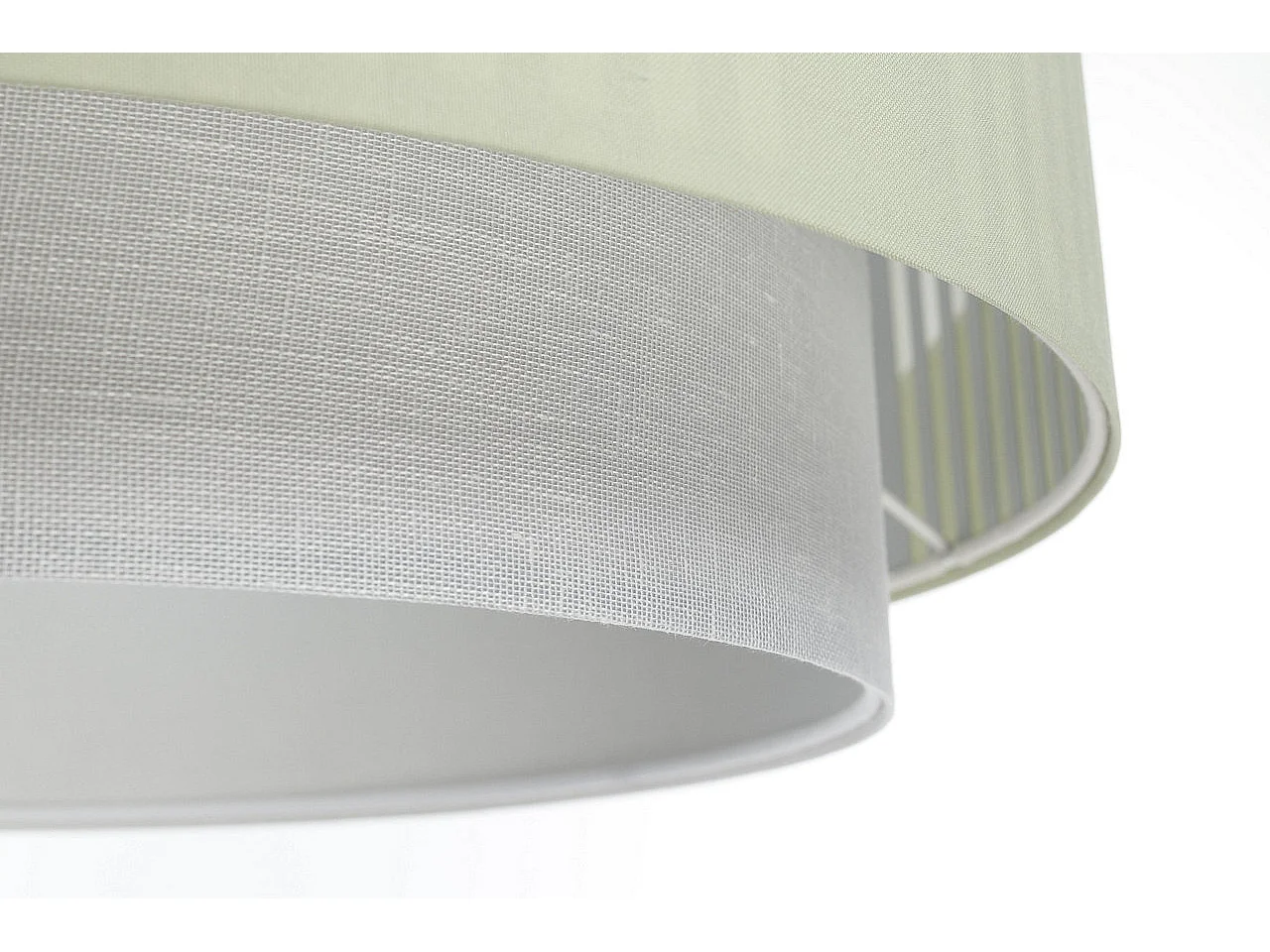 Lampa wisząca DUO LAMI LINE 60x25 zielona/kremowa