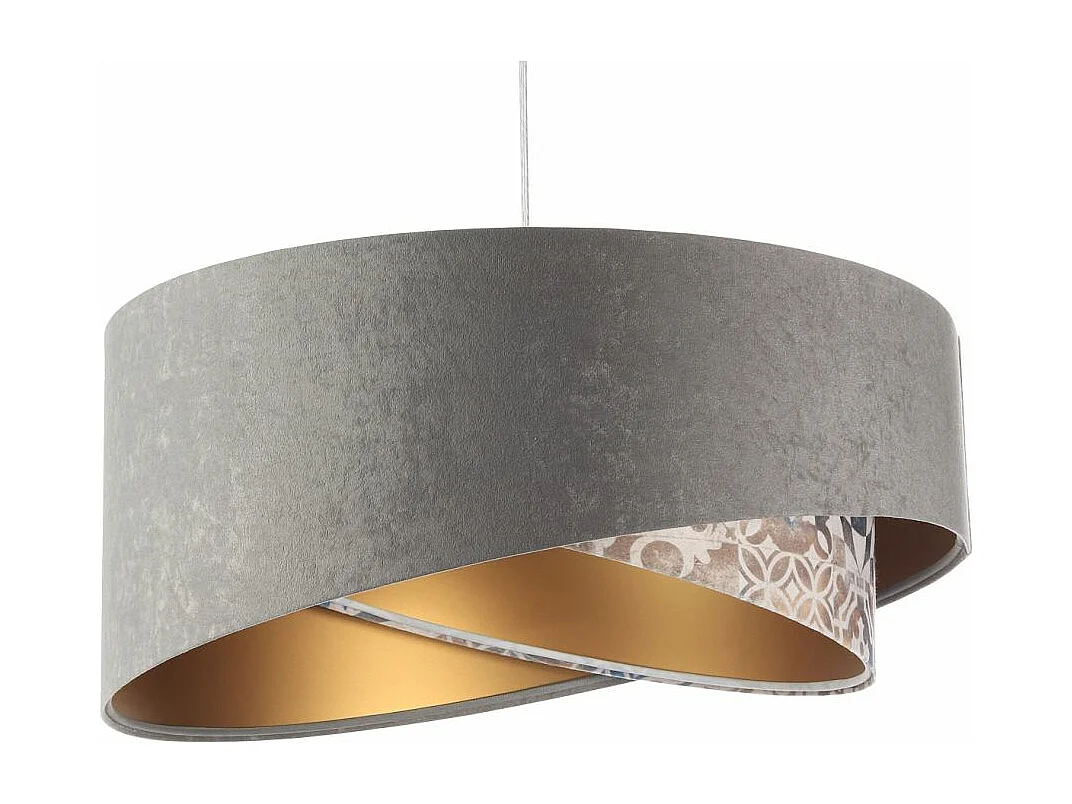 Lampa wisząca ASHES szara/złota
