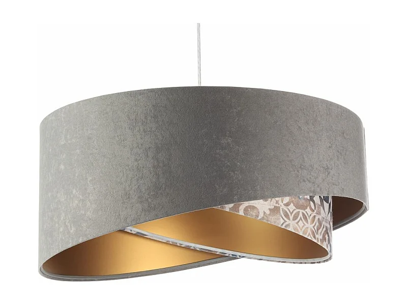 Lampa wisząca ASHES szara/złota