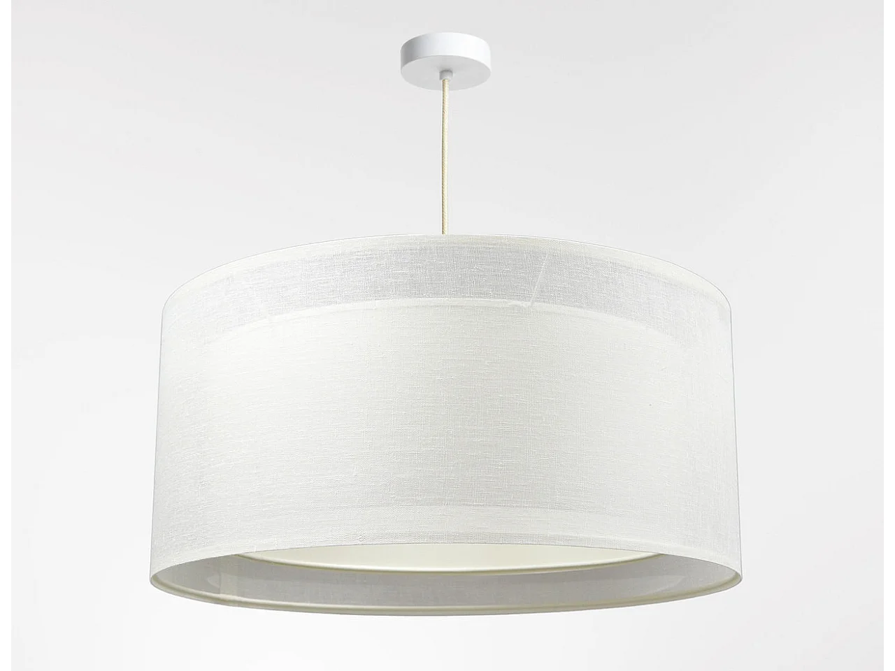 Lampa wisząca DUO LEN LIGHT 50 kremowa