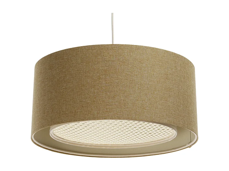 Lampa wisząca ERUTAN RATTAN 40 żółta