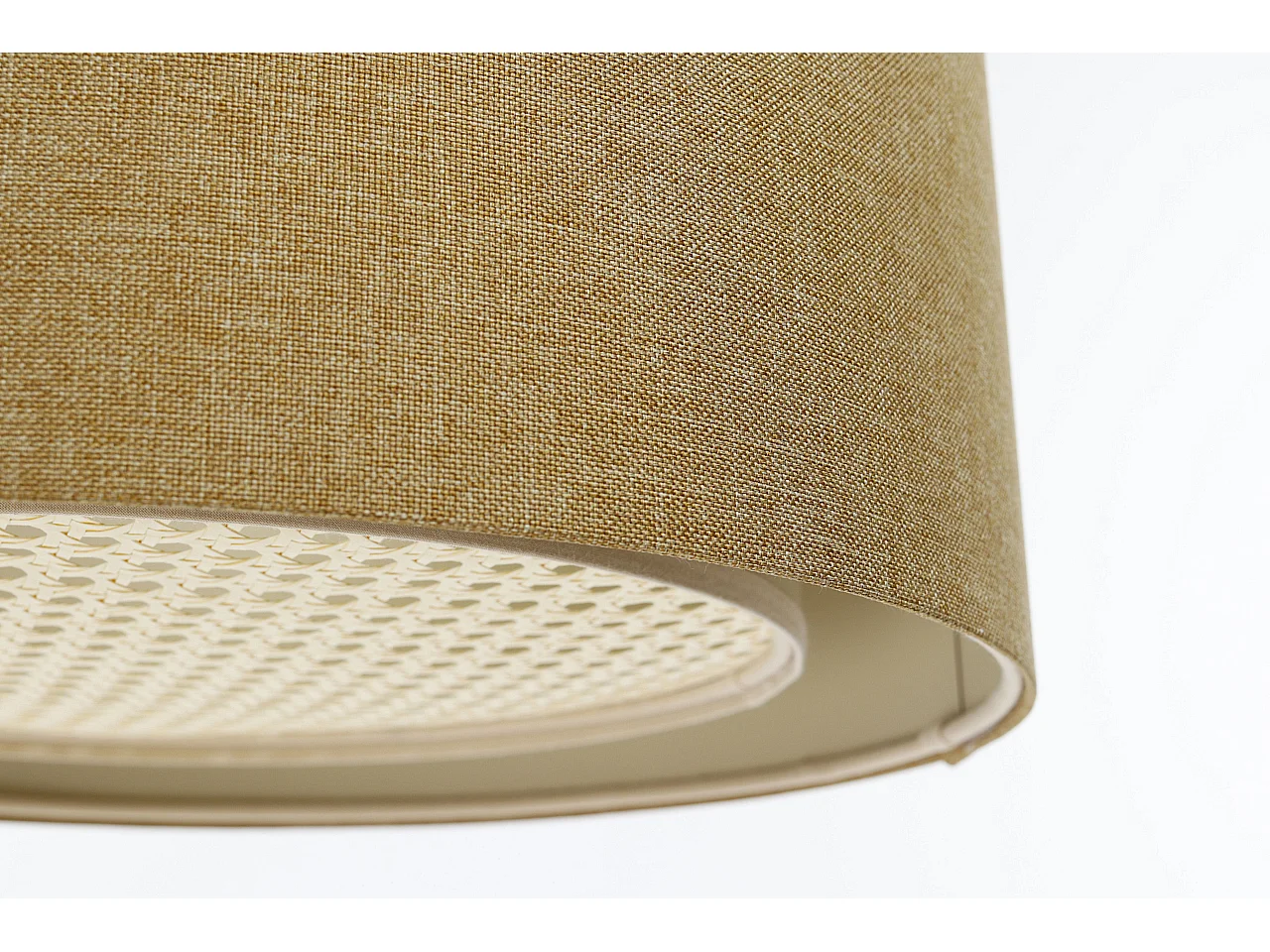 Lampa wisząca ERUTAN RATTAN 40 żółta