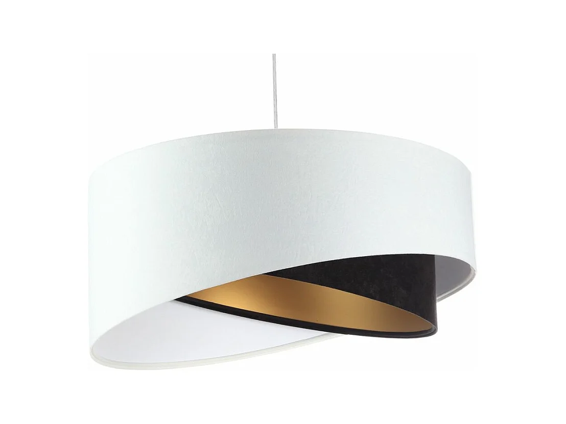 Lampa wisząca BAW biała/czarna