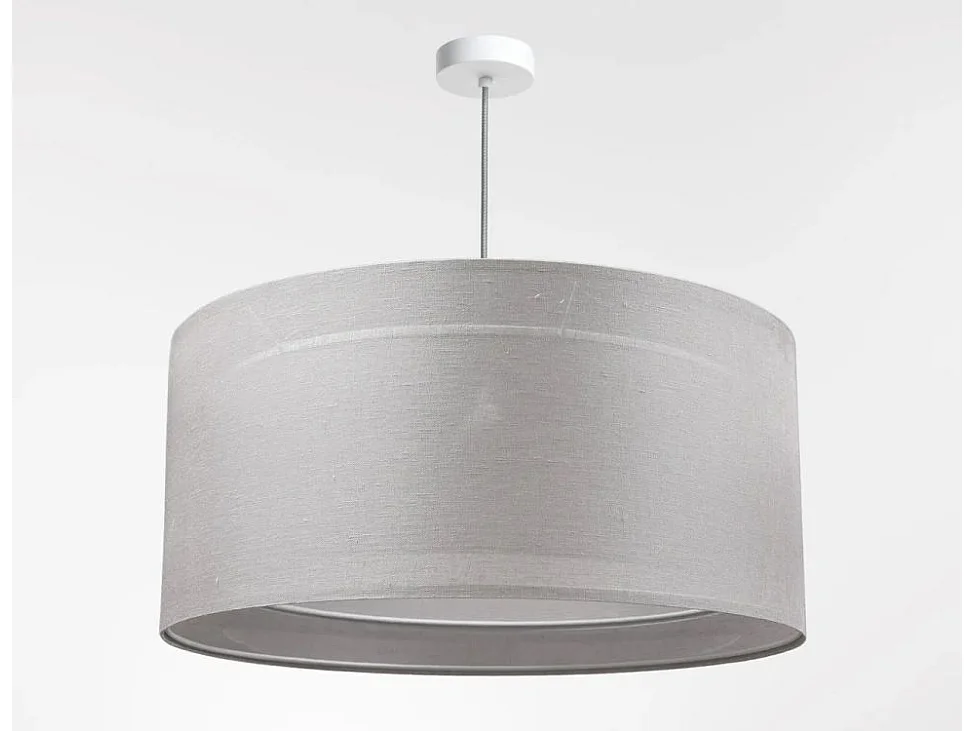 Lampa wisząca DUO LEN LIGHT 005-60 szara/beżowa