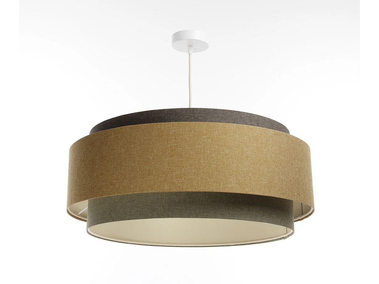 Lampa wisząca ERUTAN DUDU szara/beżowa