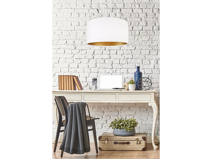 Lampa wisząca HOME 40 biała/złota